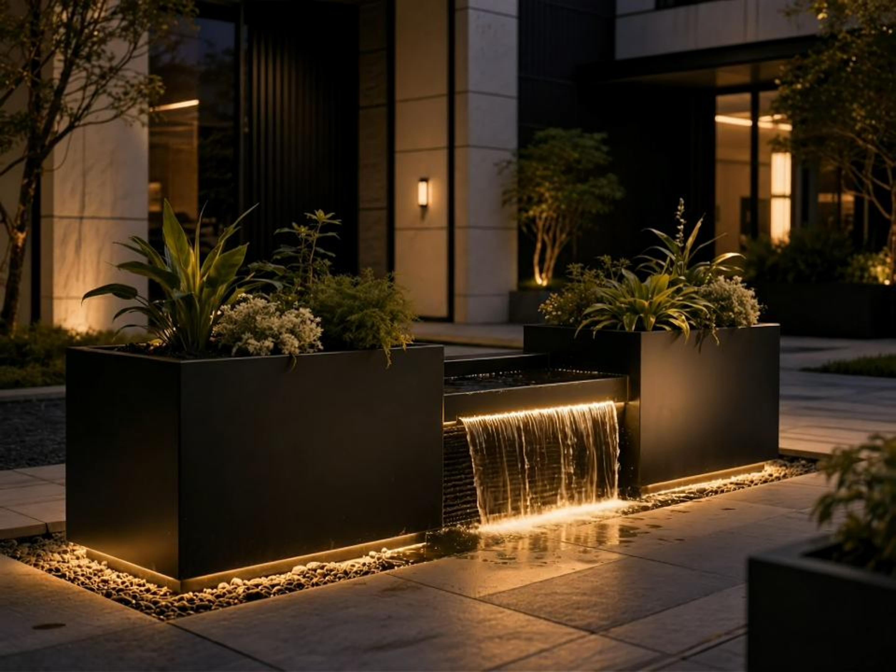 Zen Space Essential: 2-in-1 Waterfall Planter
