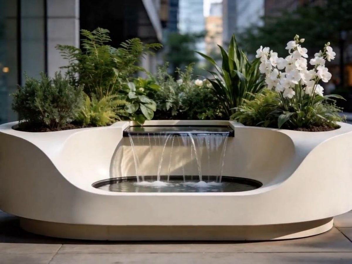 Triple-Cascade Waterfall Planter