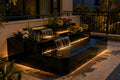 Modern Minimalist Tiered Balcony Planter & Waterfall Water Feature