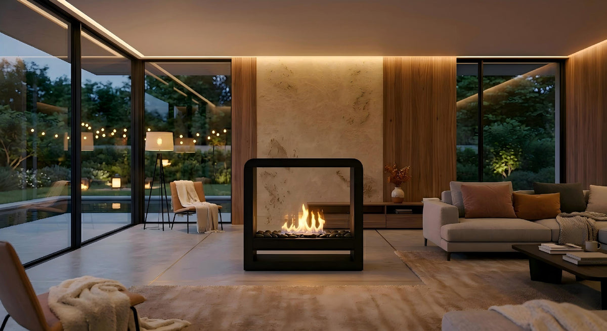 AeroVibe Suspended Bioethanol Fireplace