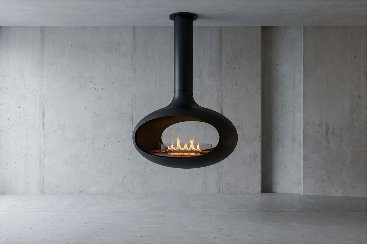 OrbitVue Suspended Fireplace