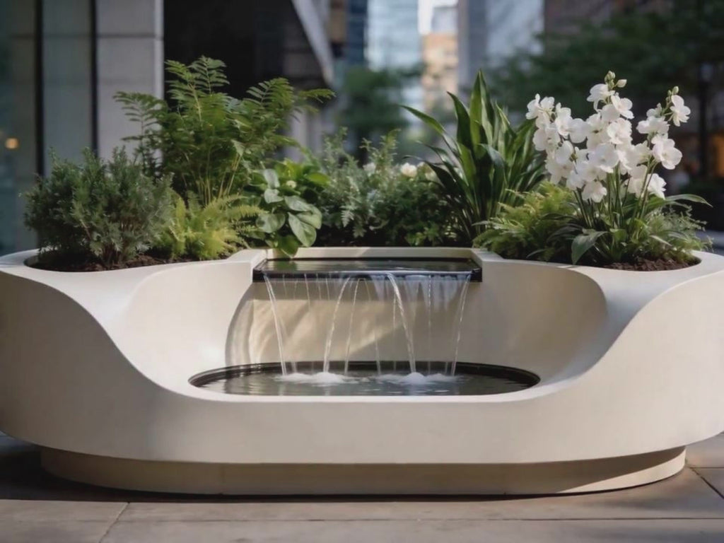 "Zenith Flow" Modular Landscape Fountain